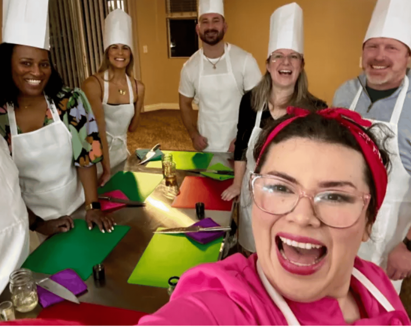 group cooking class