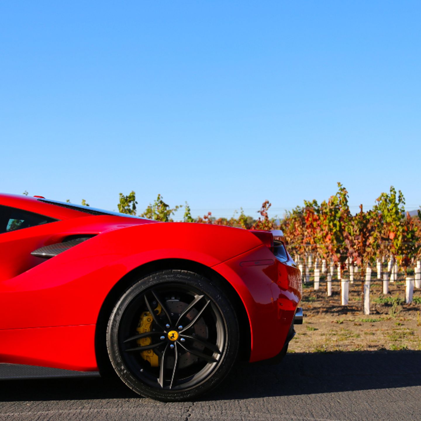 Back of Ferrari