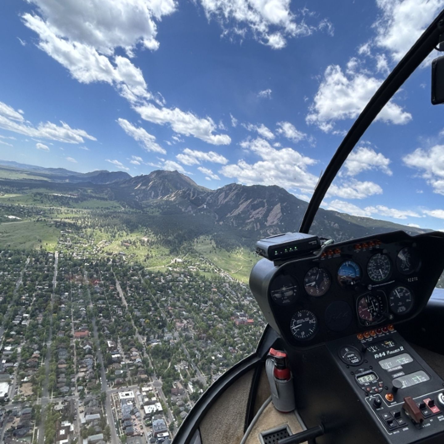 Helicopter over front range