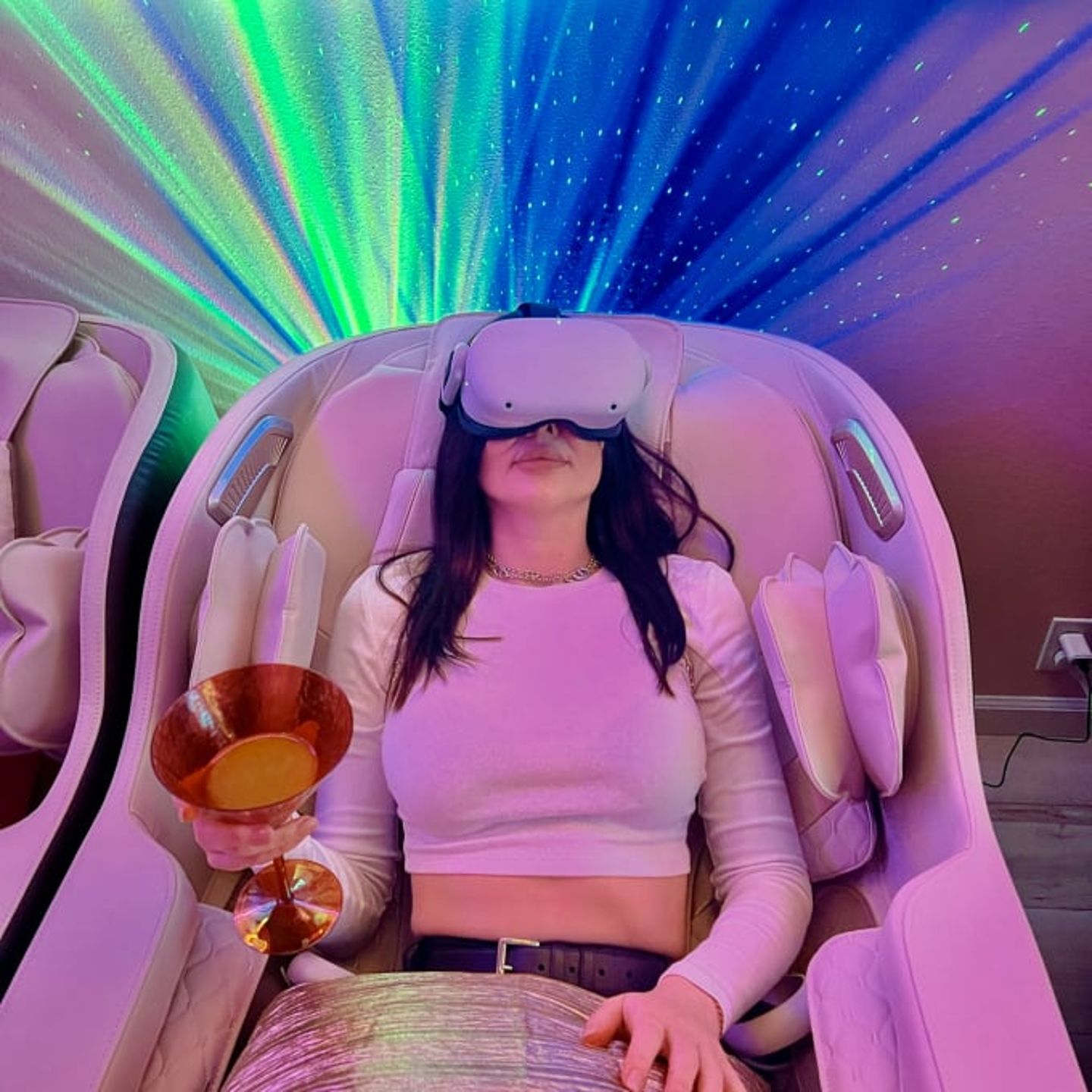 VR with drink