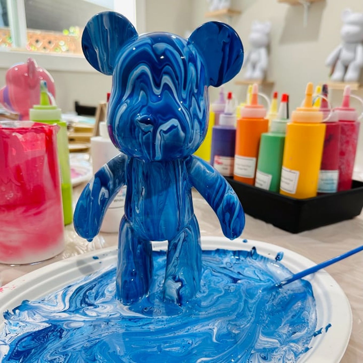 Blue marble bear