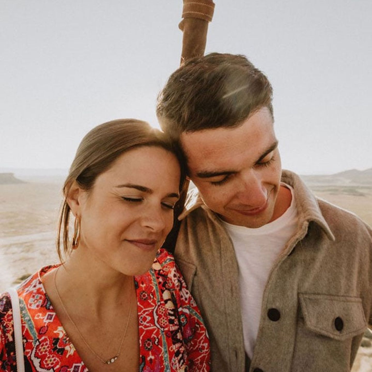 Couple in Hot Air Balloon