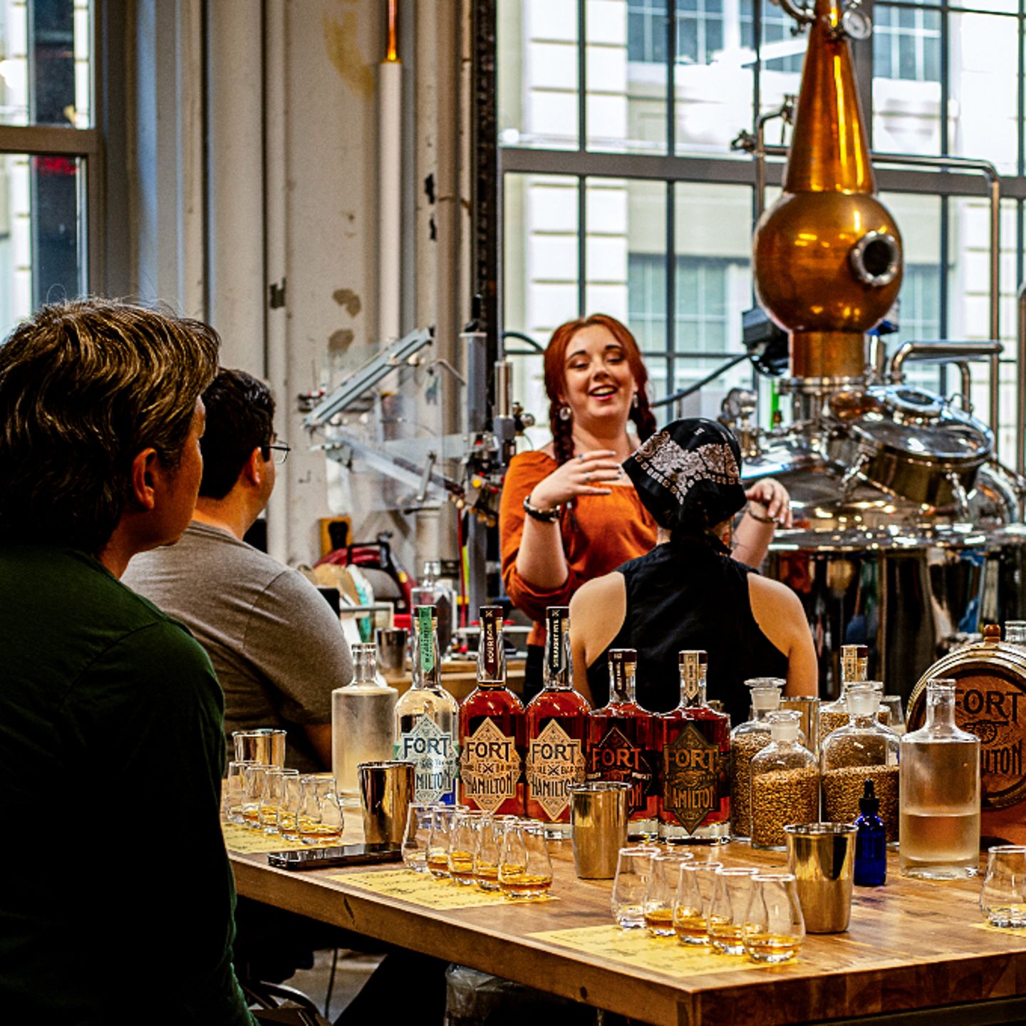 People doing tasting