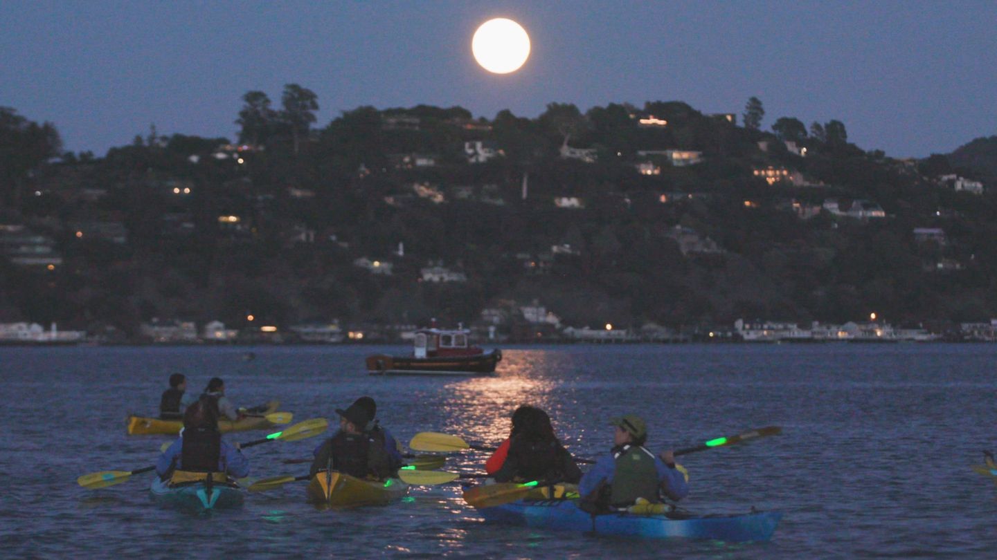 Full moon kayaking