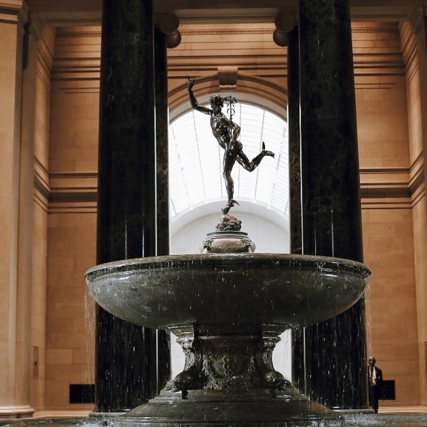 Statue on Top of Fountain
