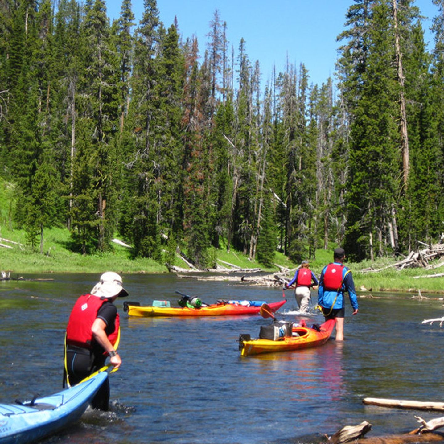 Kayaking in Yellowstone