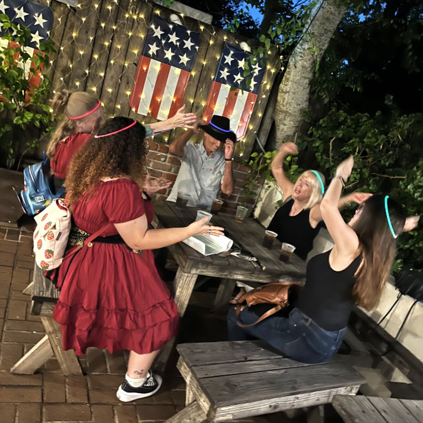 Group at table