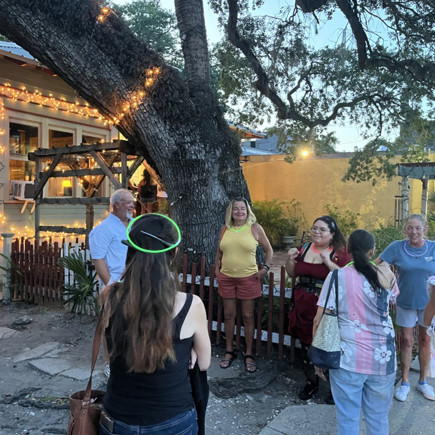 Guide giving tour