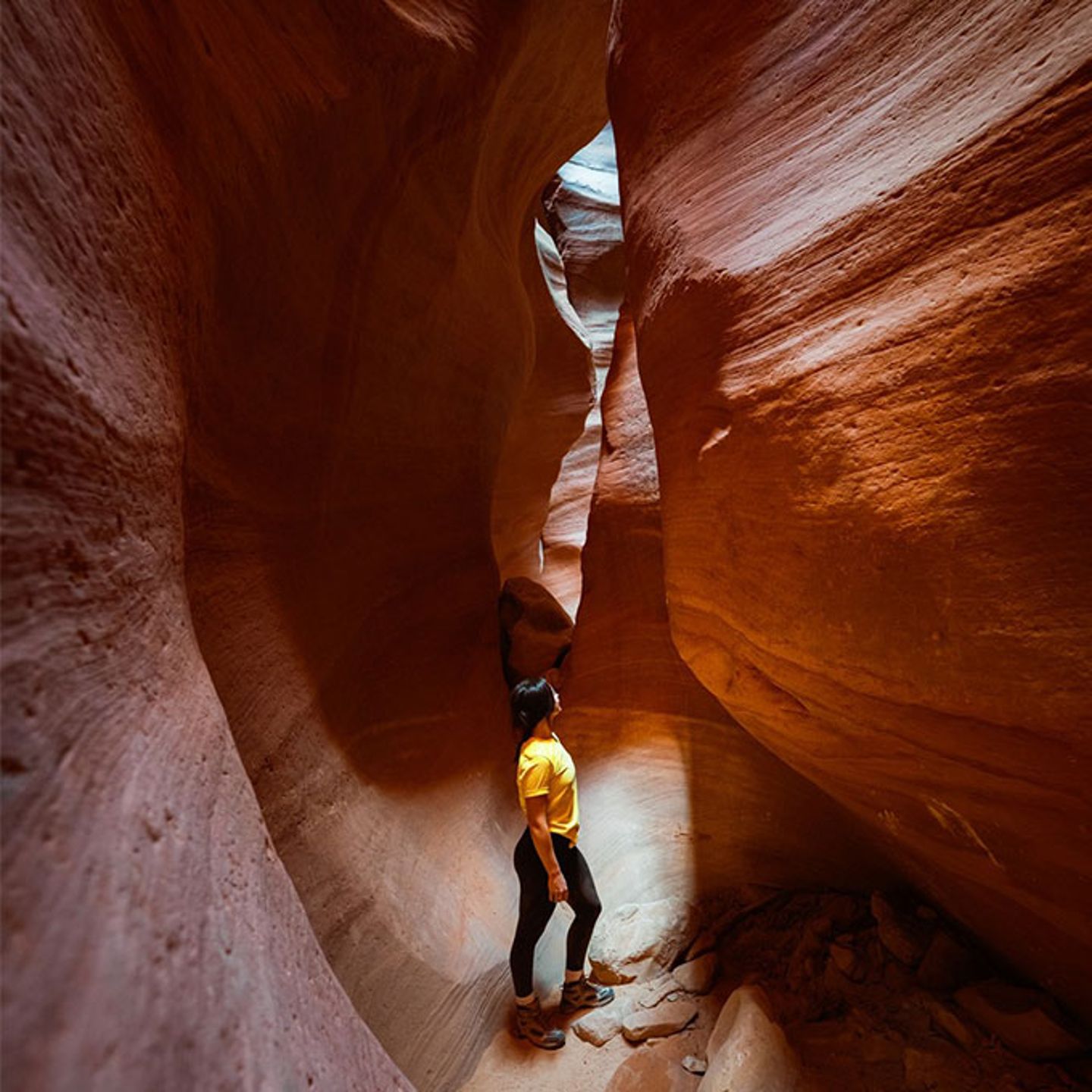 Person in Canyon