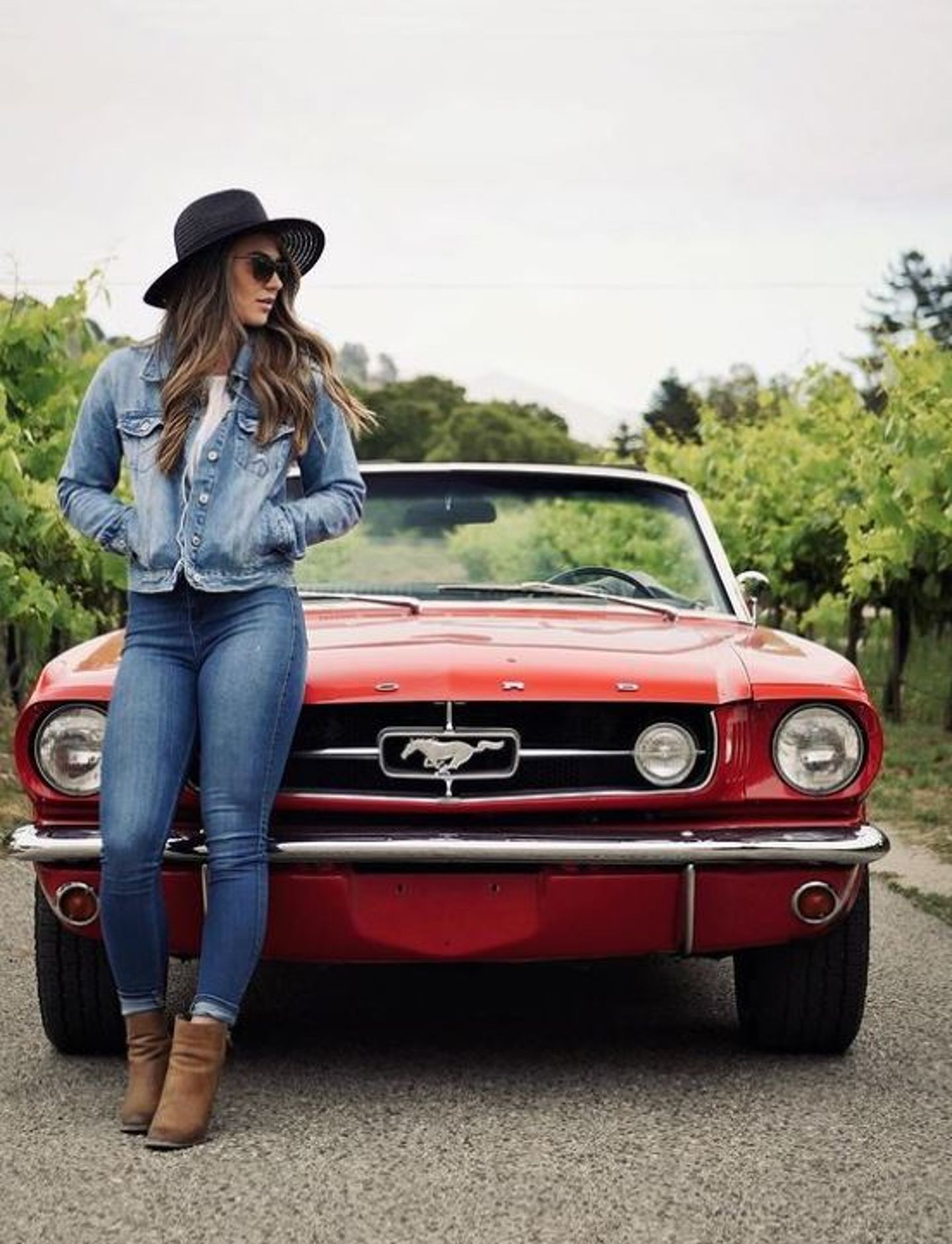 Woman with car