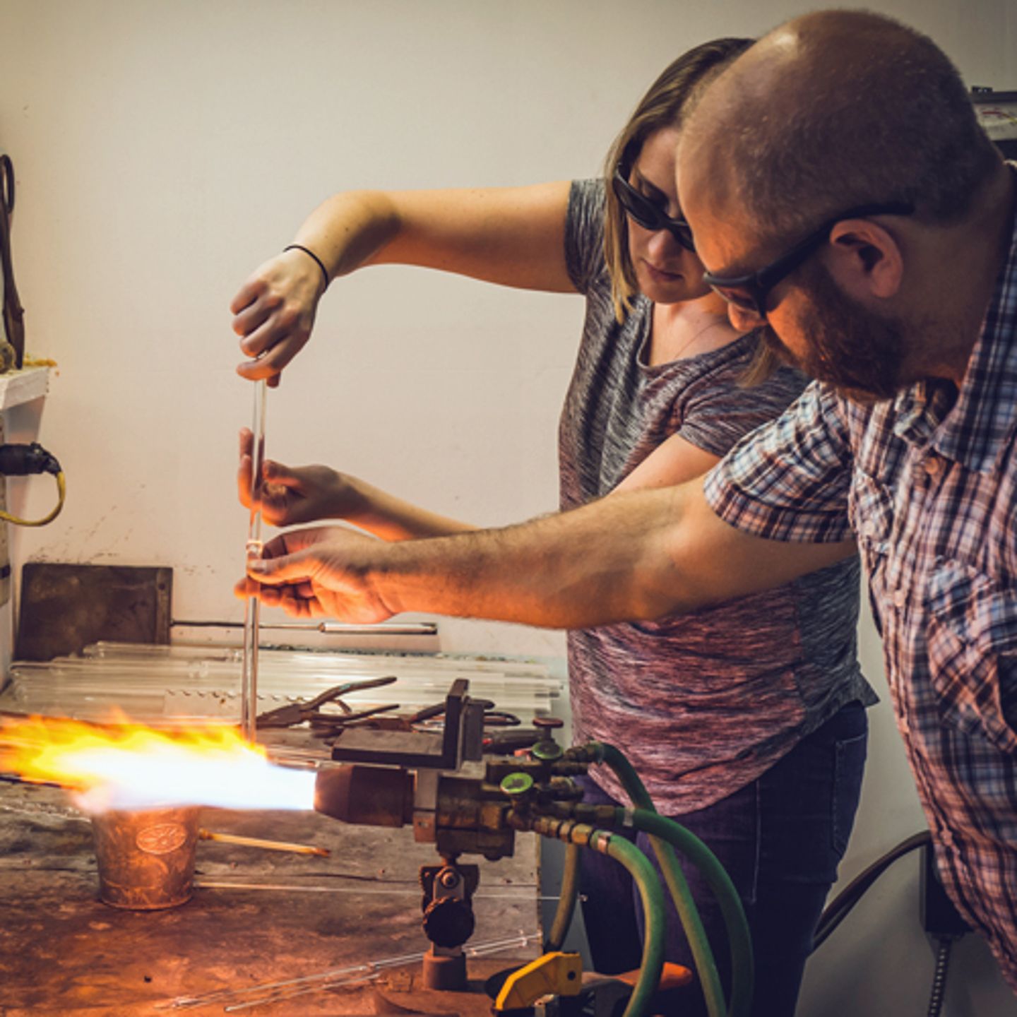 Private Glass Blowing Class in Philadelphia 