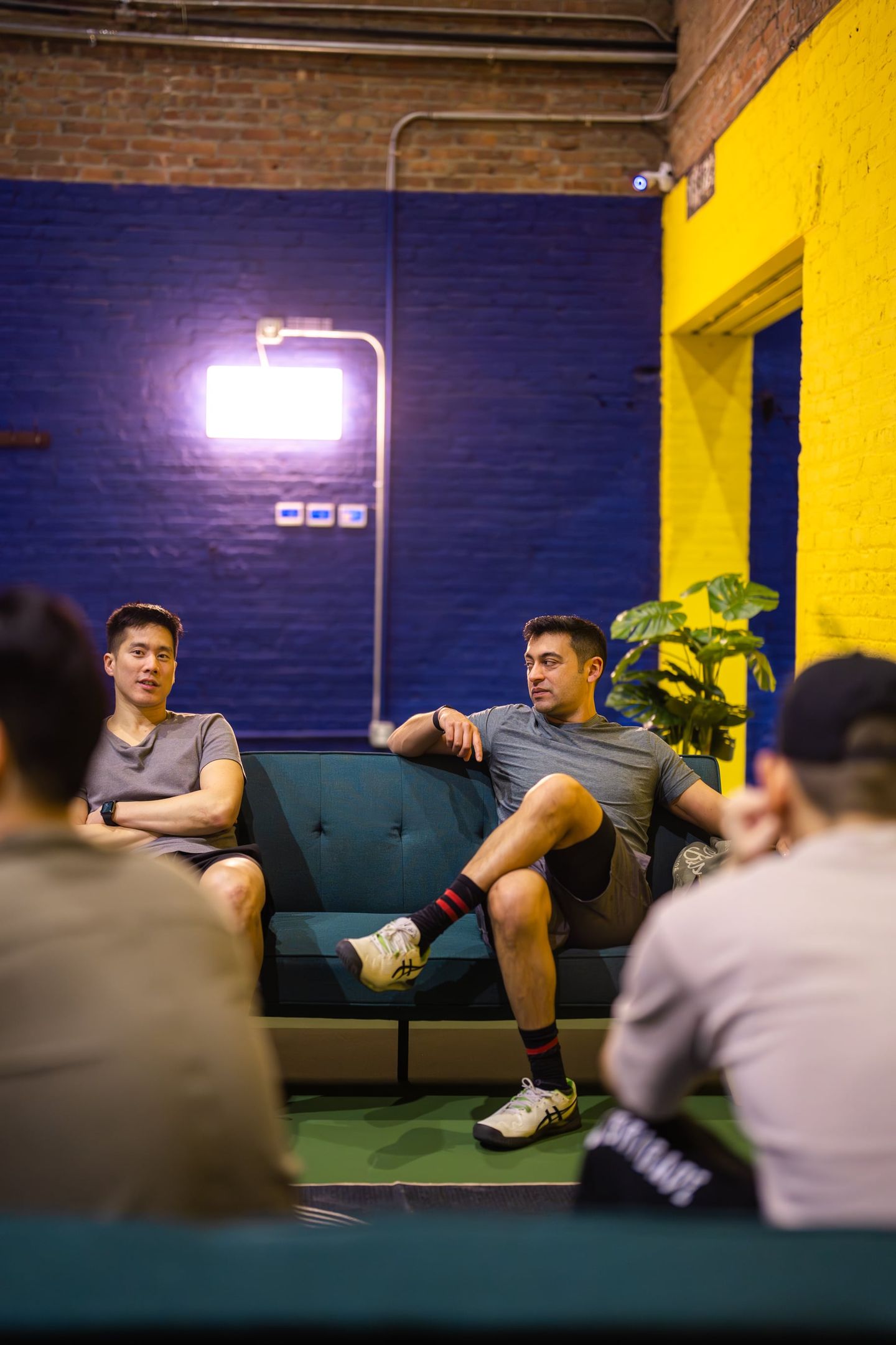 Men Sitting at Pickleball