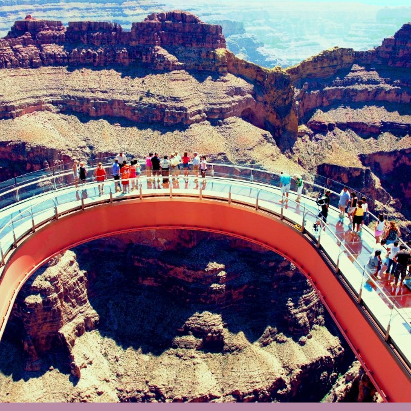 Bridge to view canyon