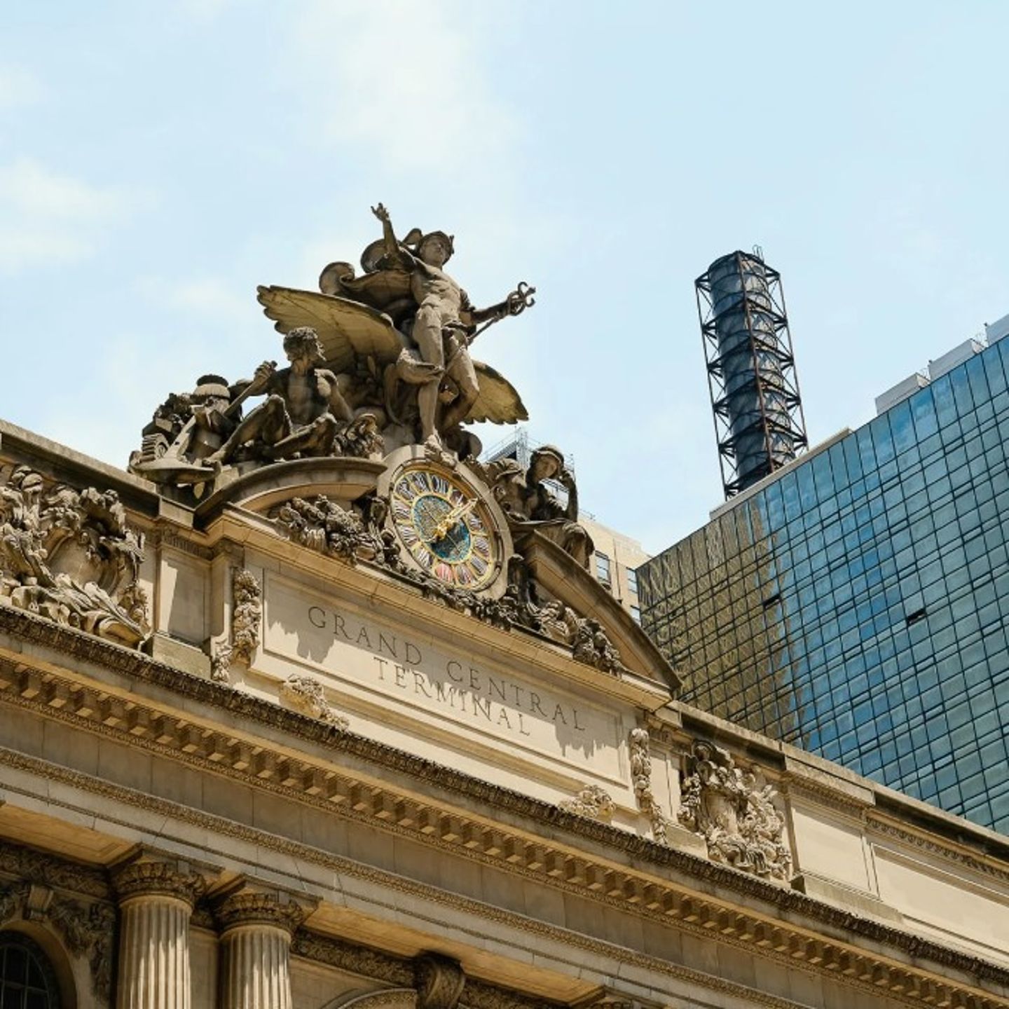 Statue on Top of Market