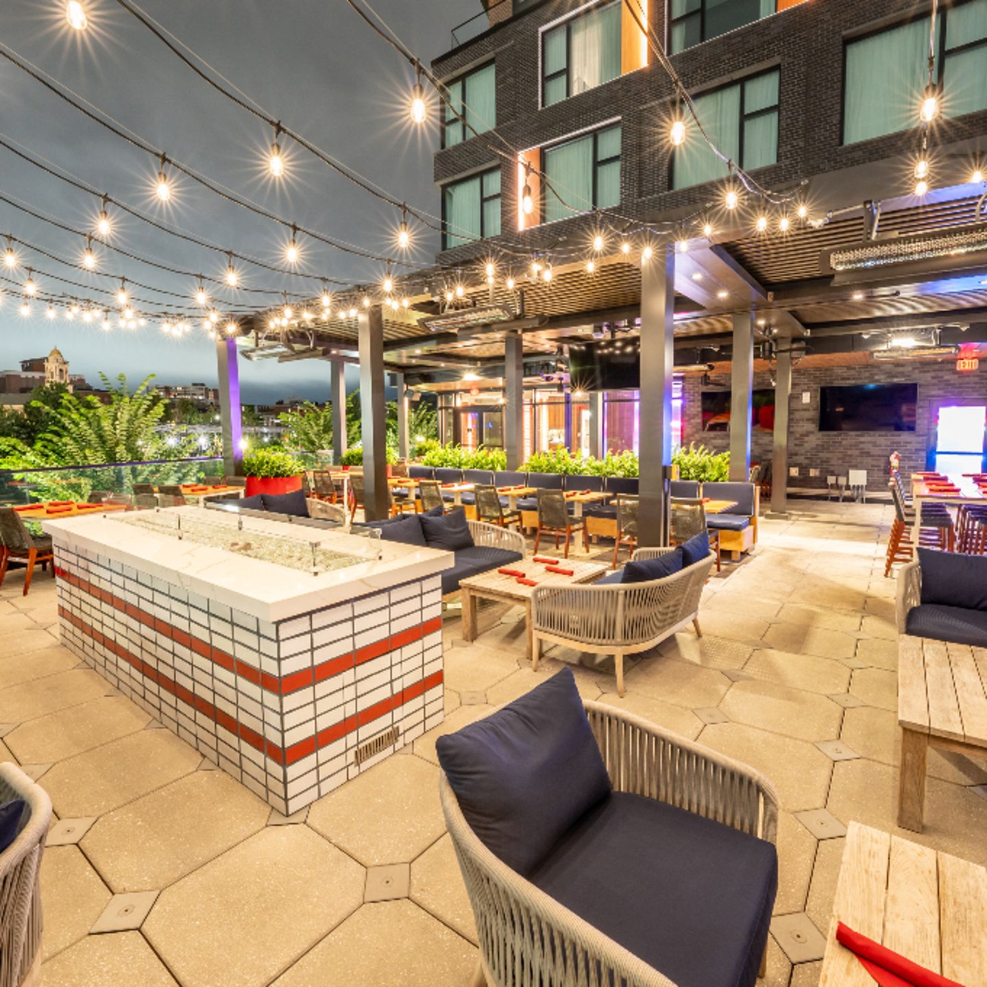 Outdoor dining area
