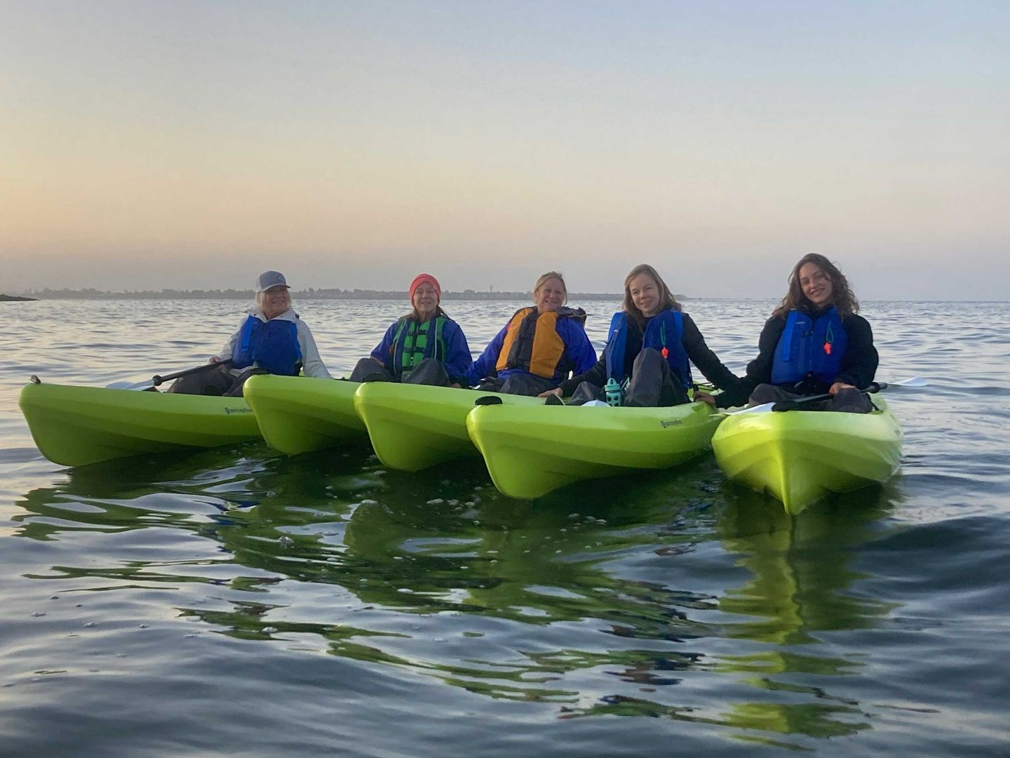 Group on kayaks