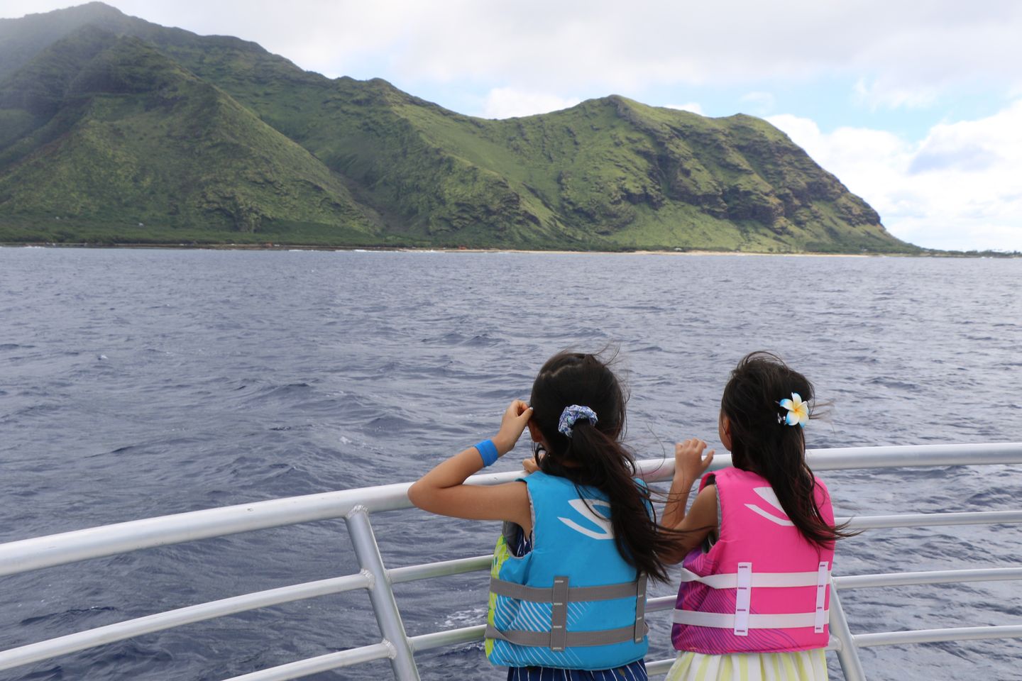 Kids on boat