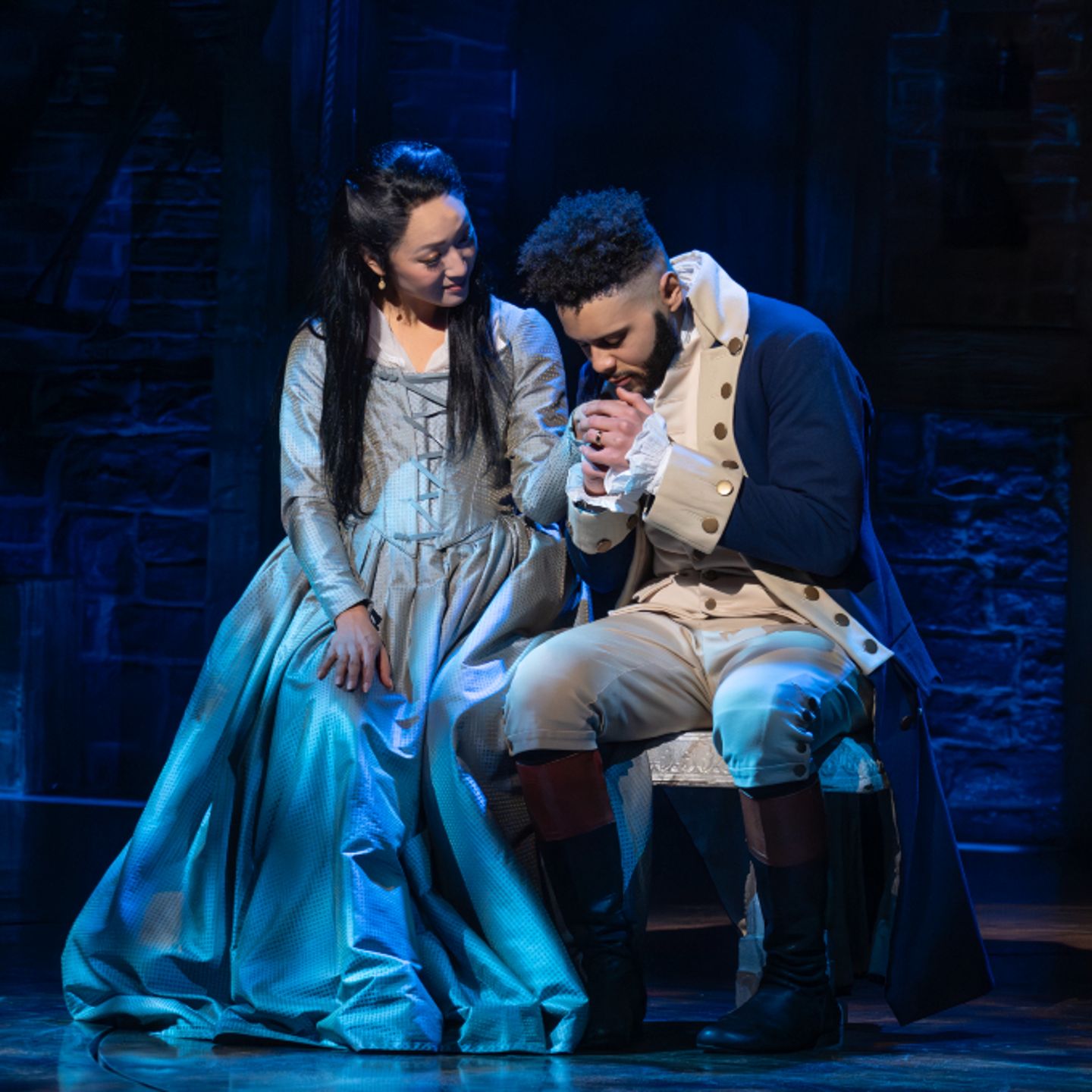 Man with Woman on Stage in HAMILTON
