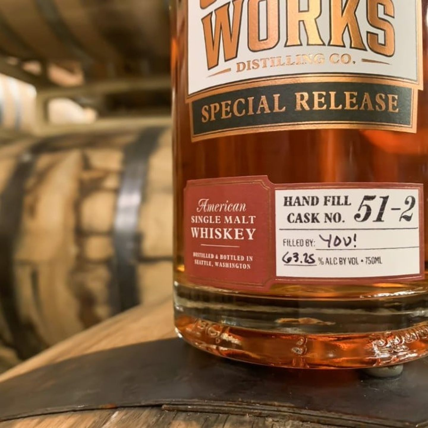 Bottled whiskey