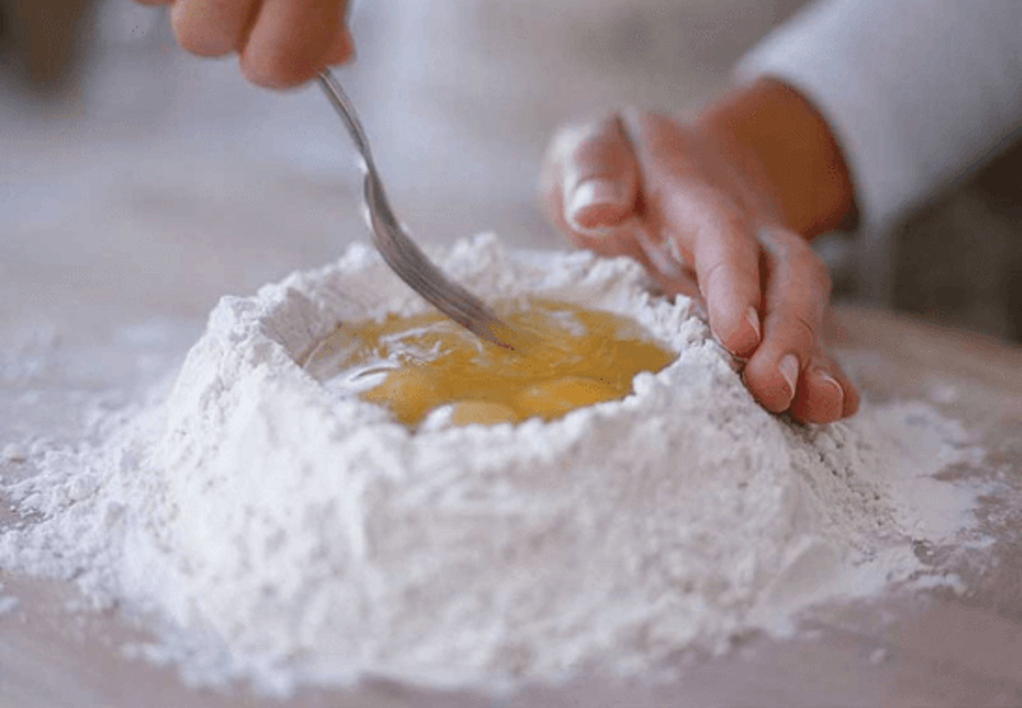 Eggs and flour