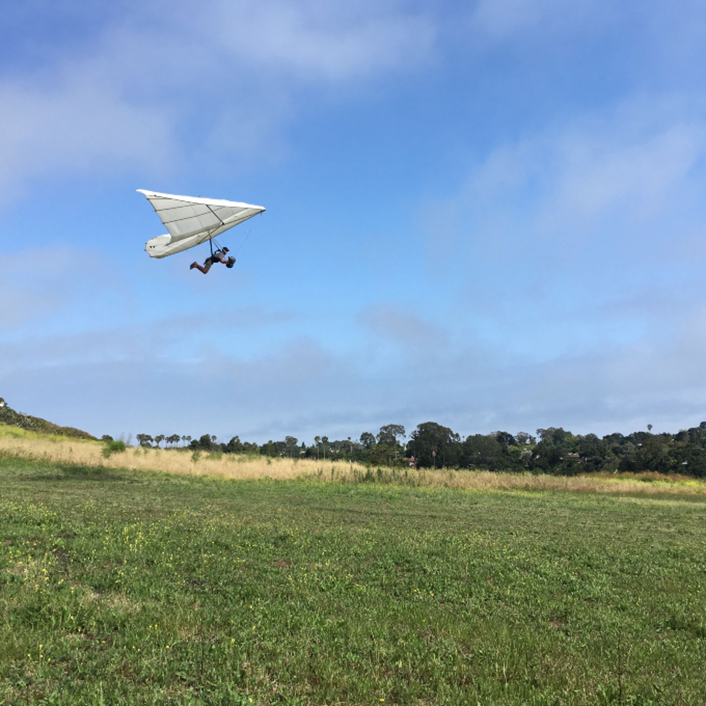 Person flying in air