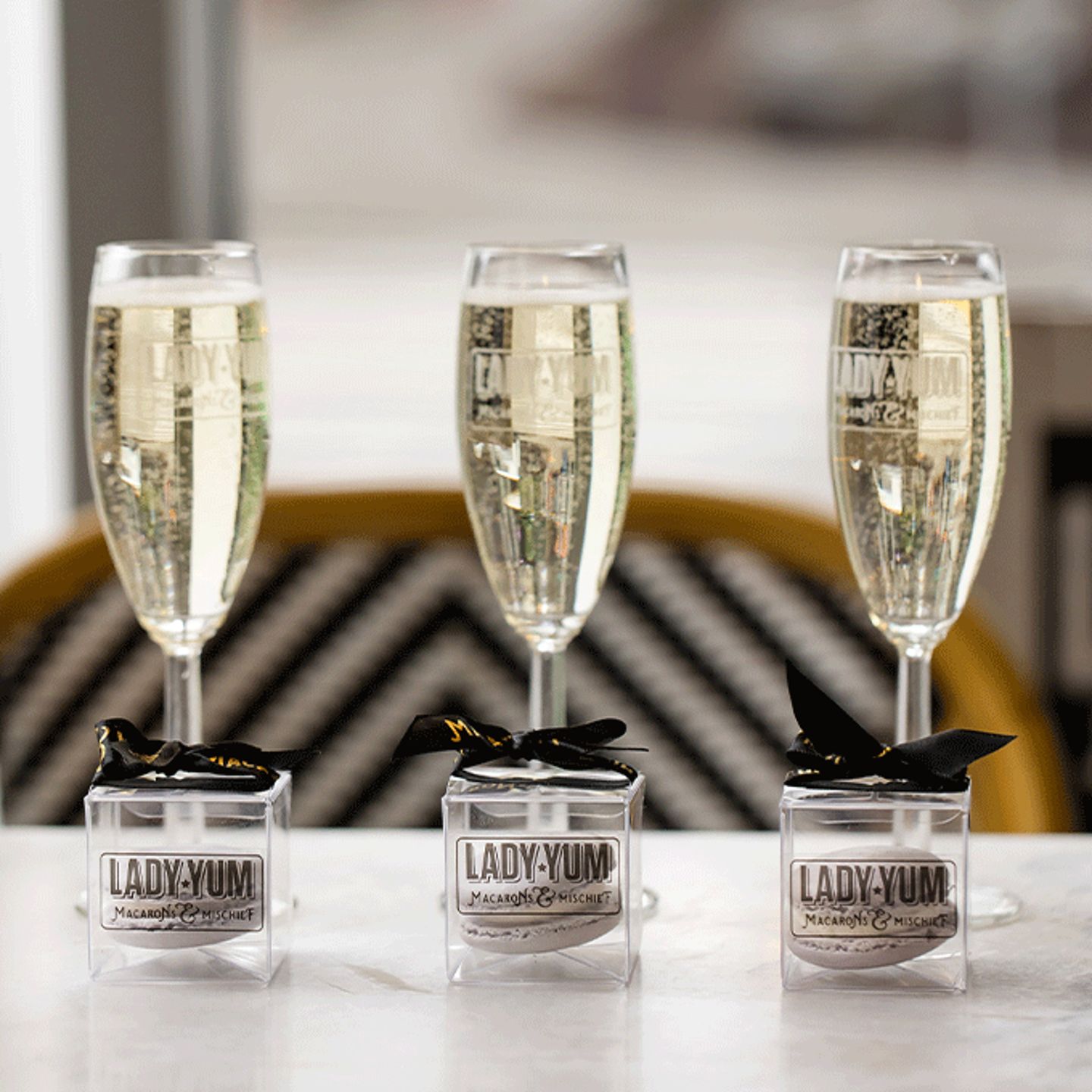 Macarons and Champagne
