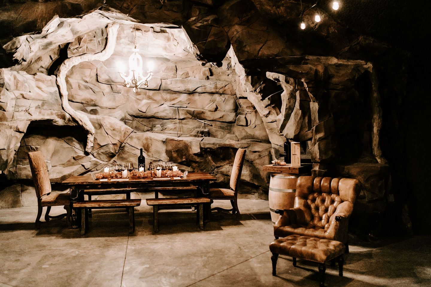 Table in cave