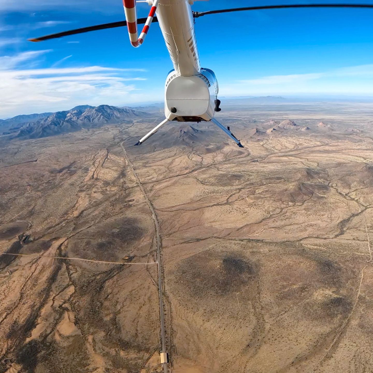Back of helicopter