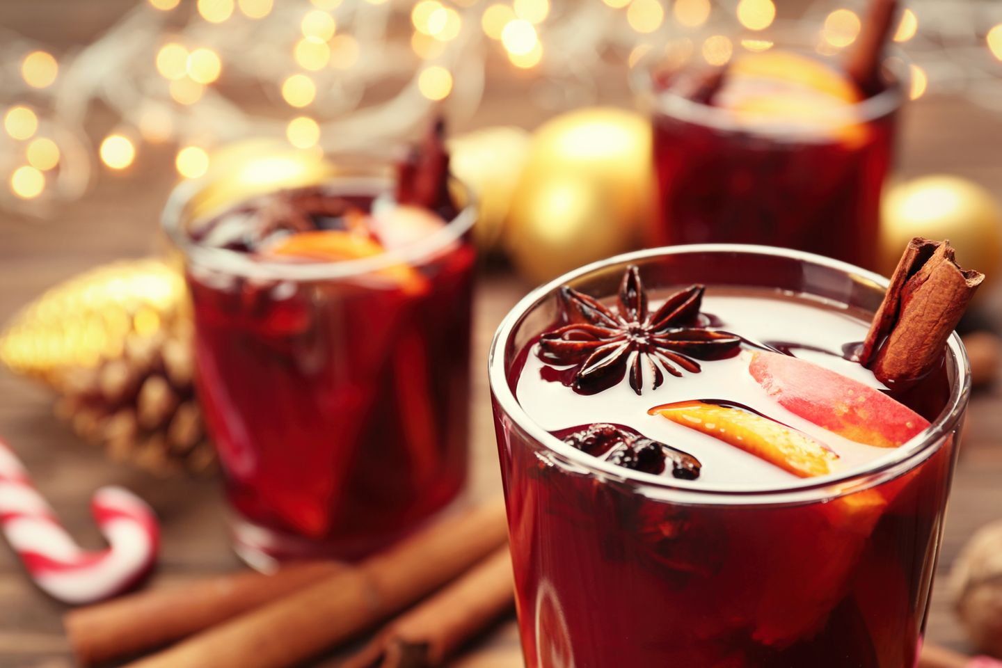 Two holiday drinks