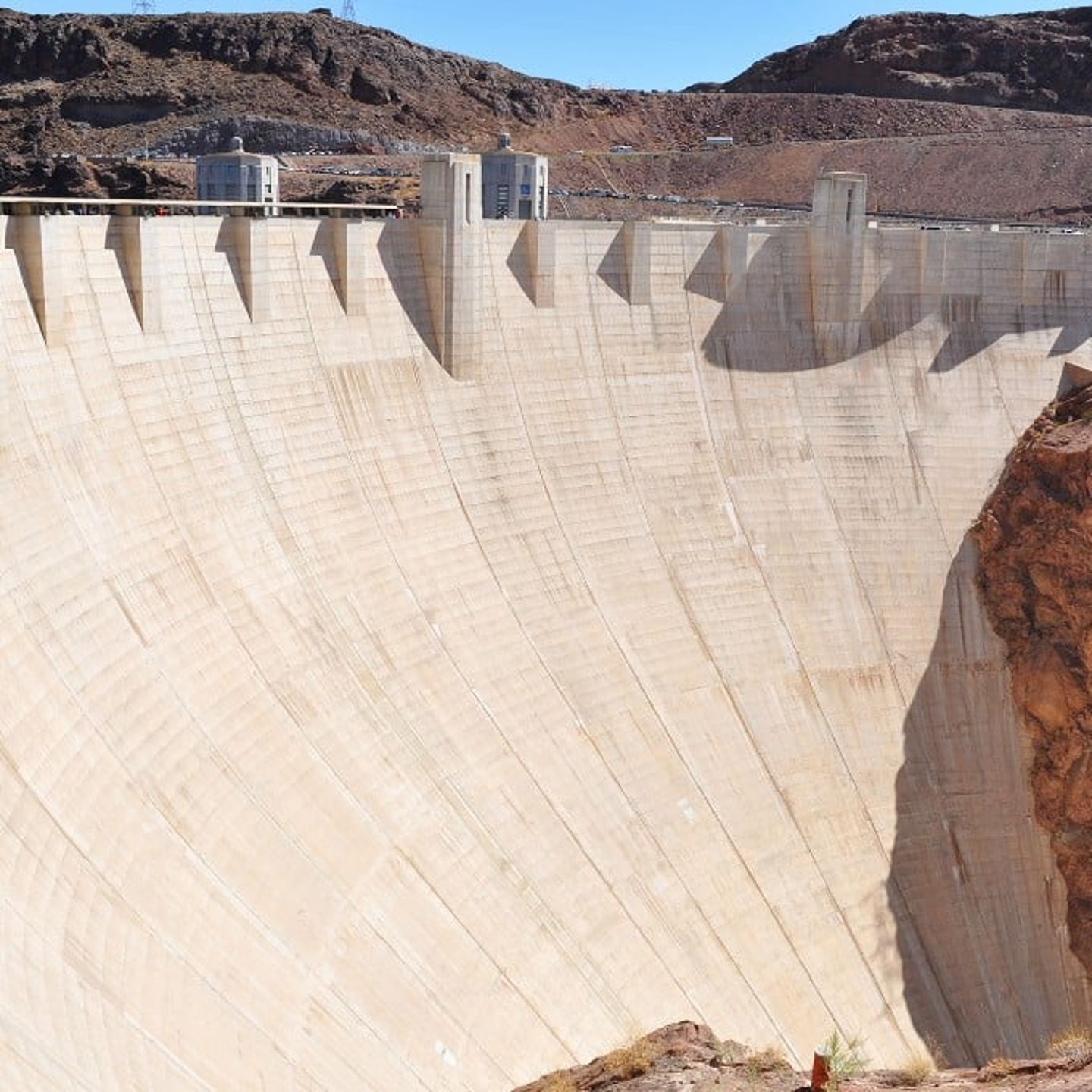 Hoover dam wall