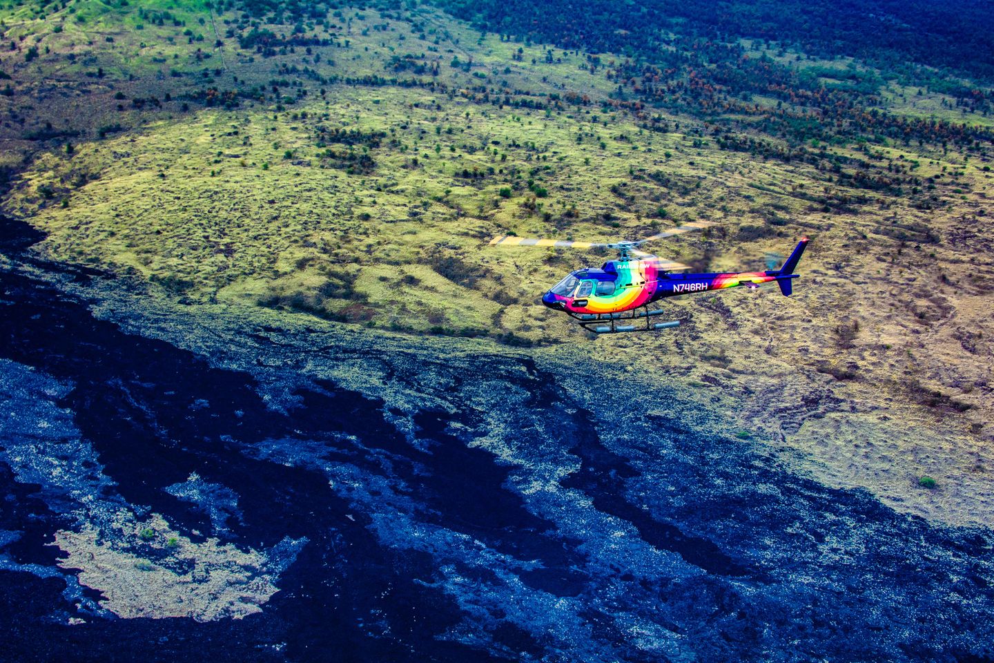 Rainbow helicopter
