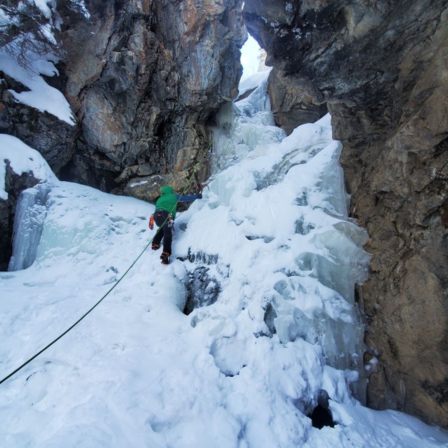 View of climb from bottom