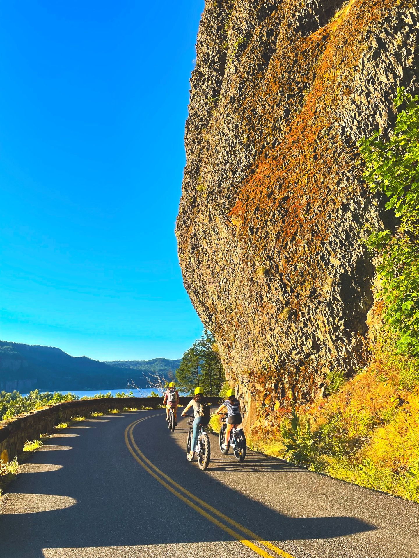 Group riding on street