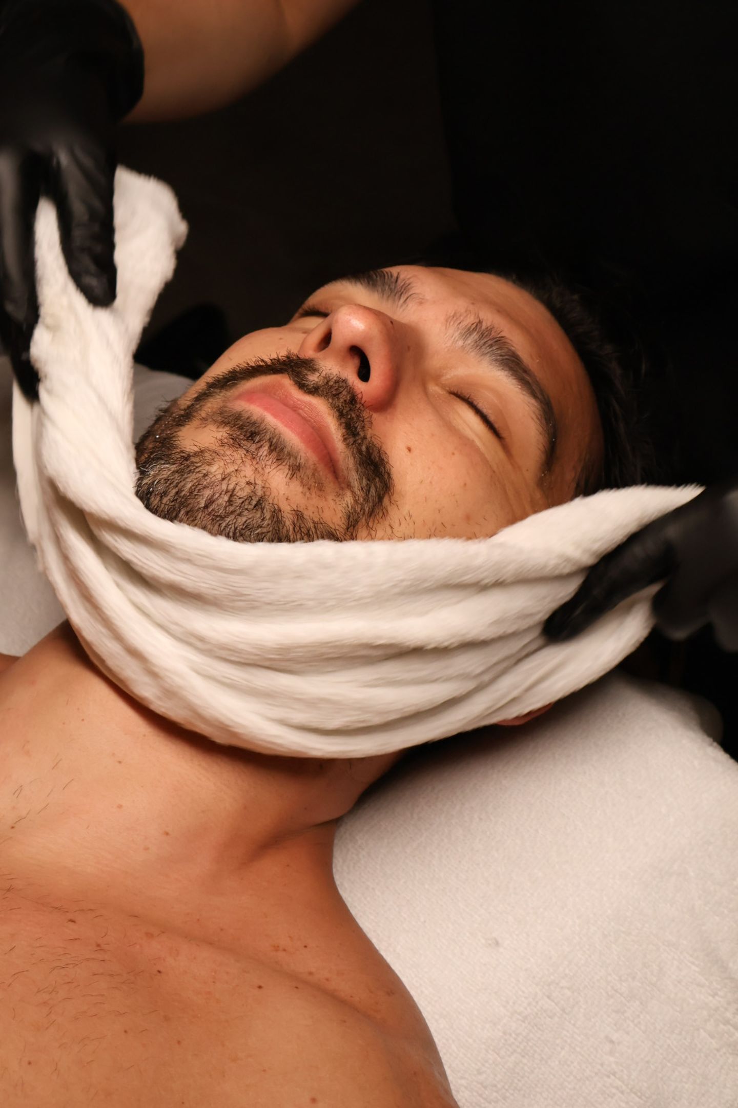 Men with towel