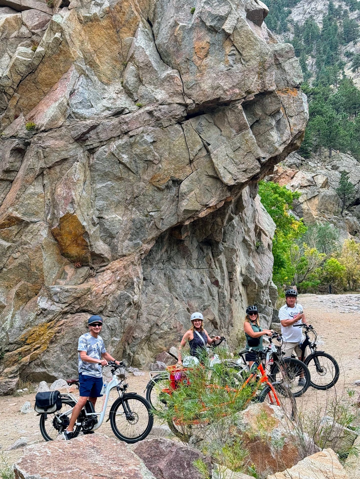 Biking in mountains
