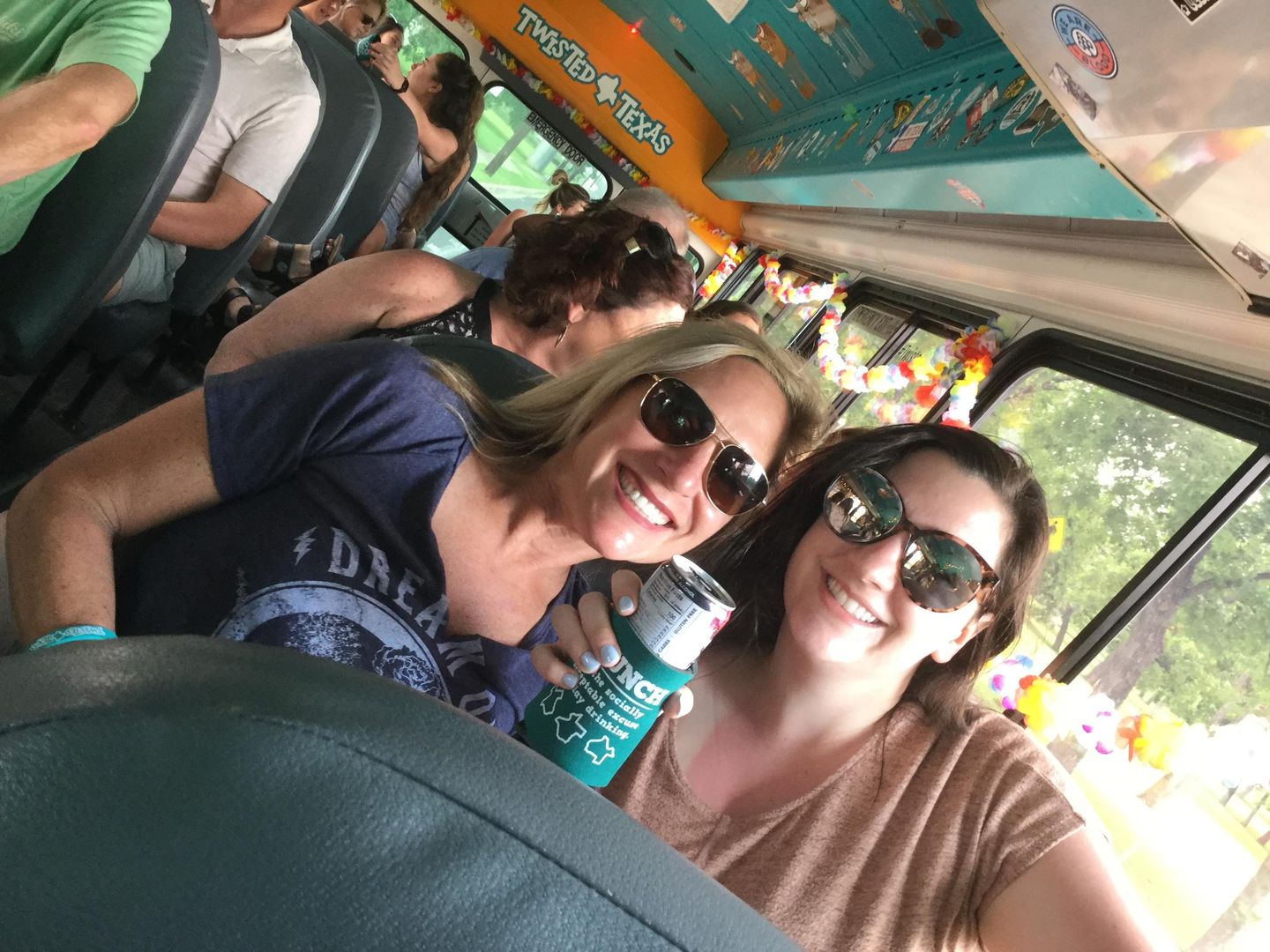 People on bus