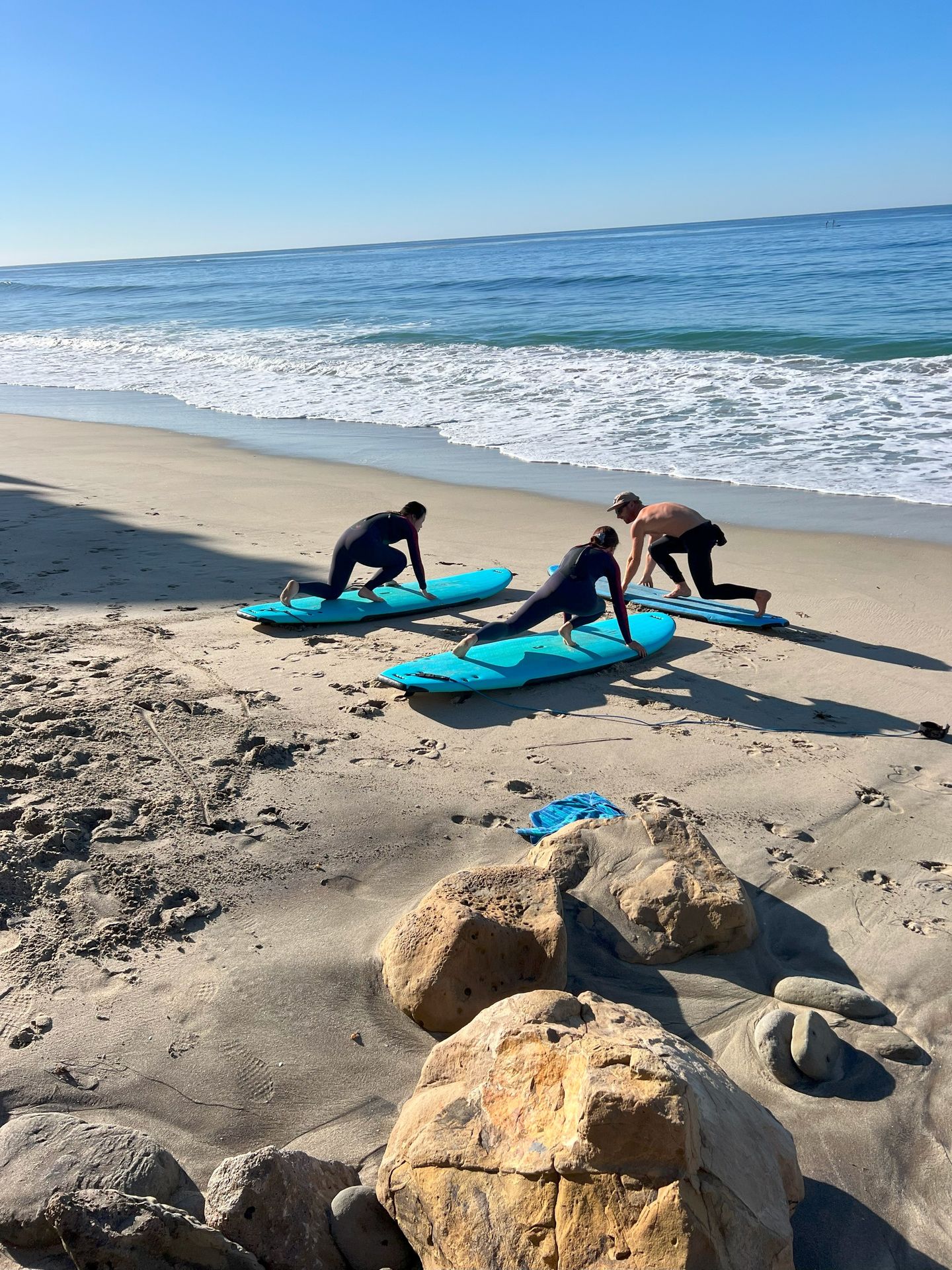 Lesson on beach