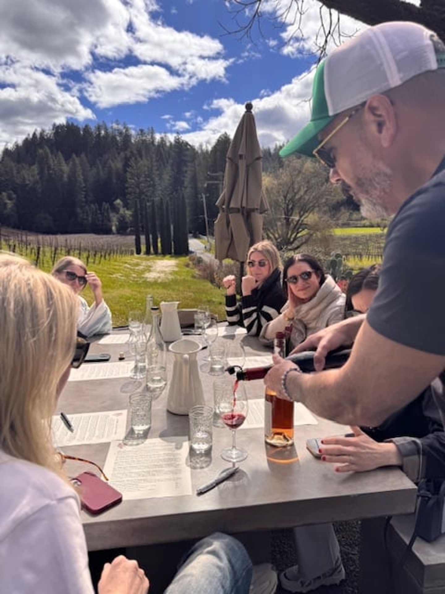 Wine at table