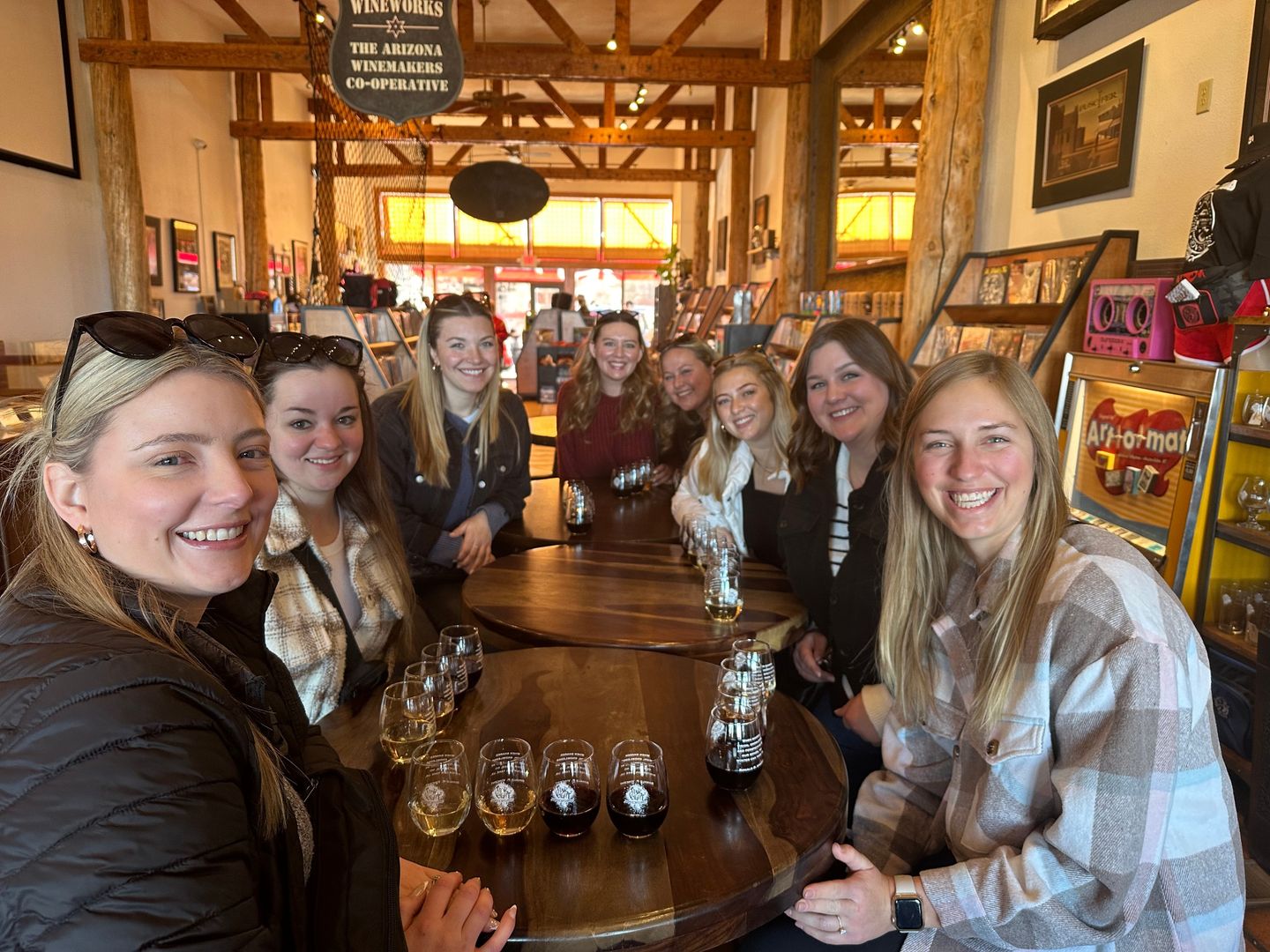 Group at winery