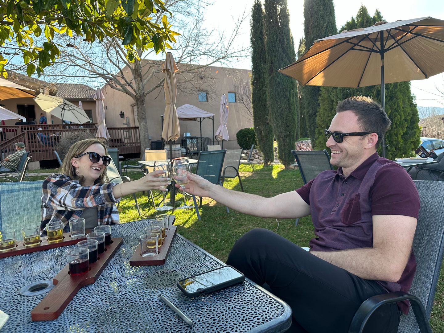 Coupel with wine flights