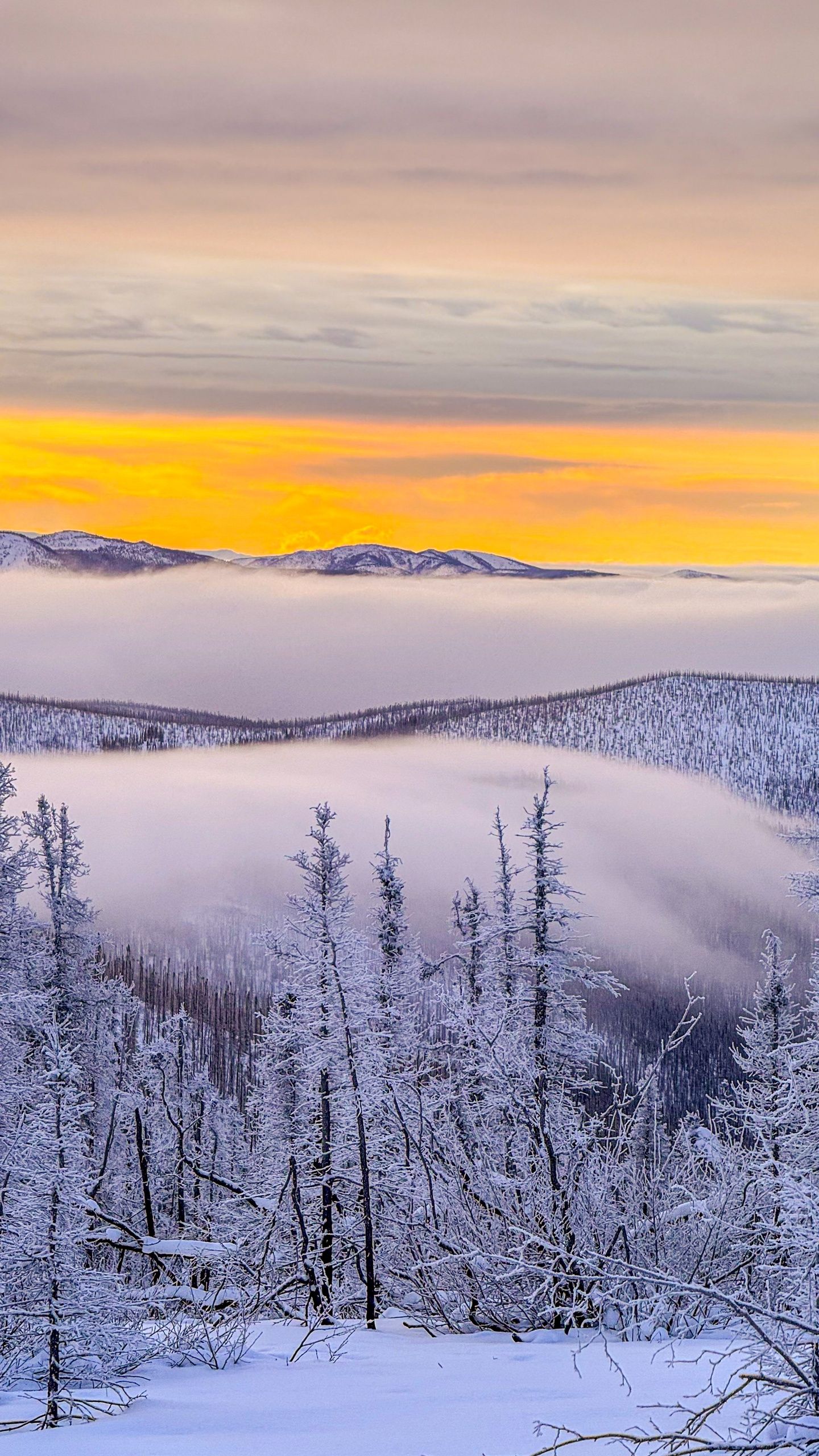 Sunrise over mountain
