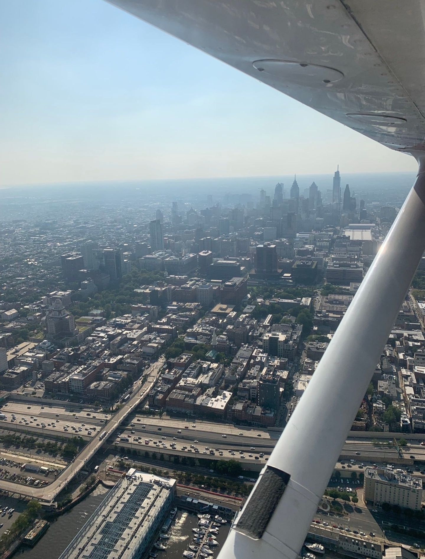 Fly over New York
