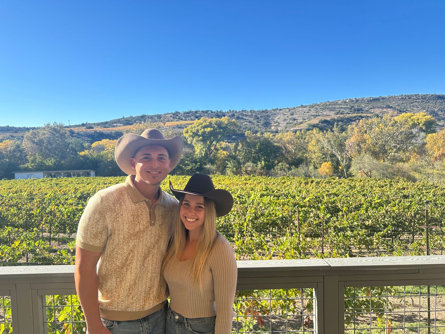 Couple at vineyard