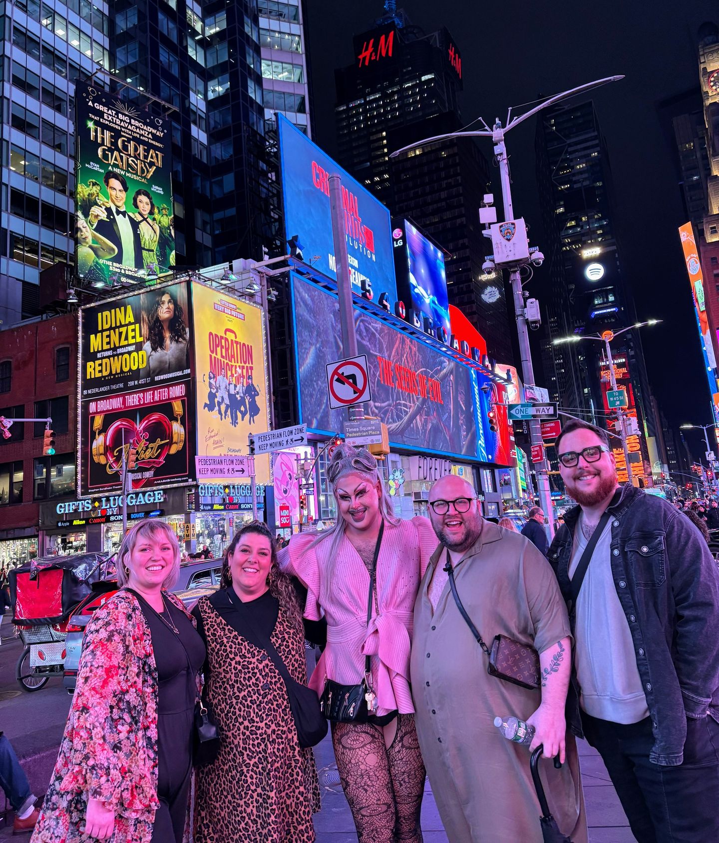 Group in Times Square