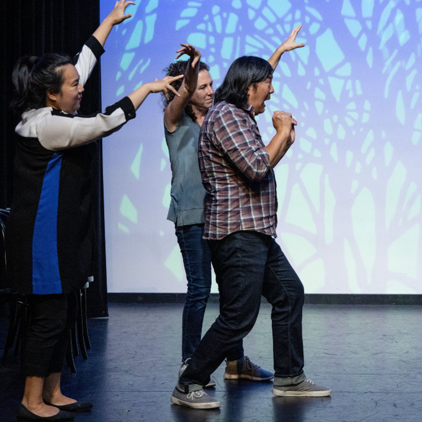 Group performing