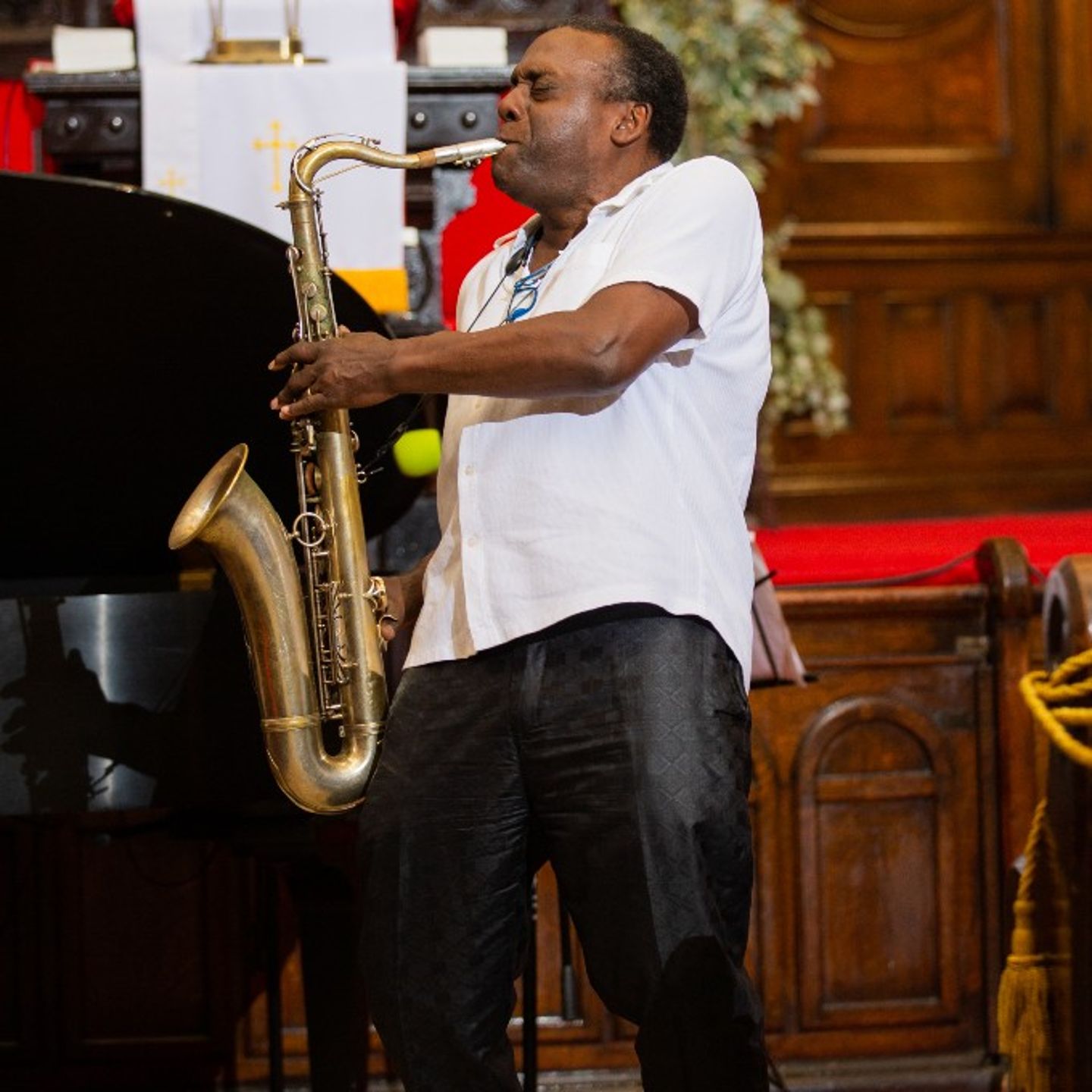 Man with saxaphone