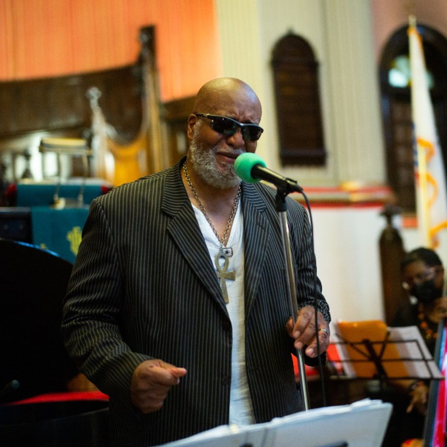 Man singing