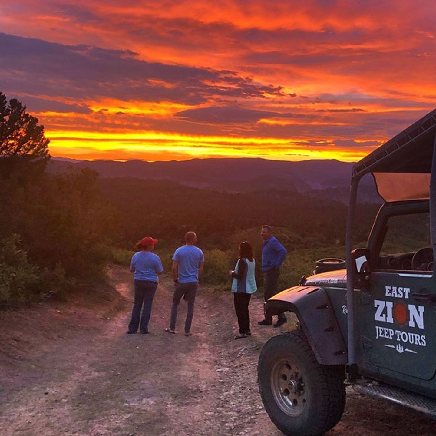 Sunset Jeep