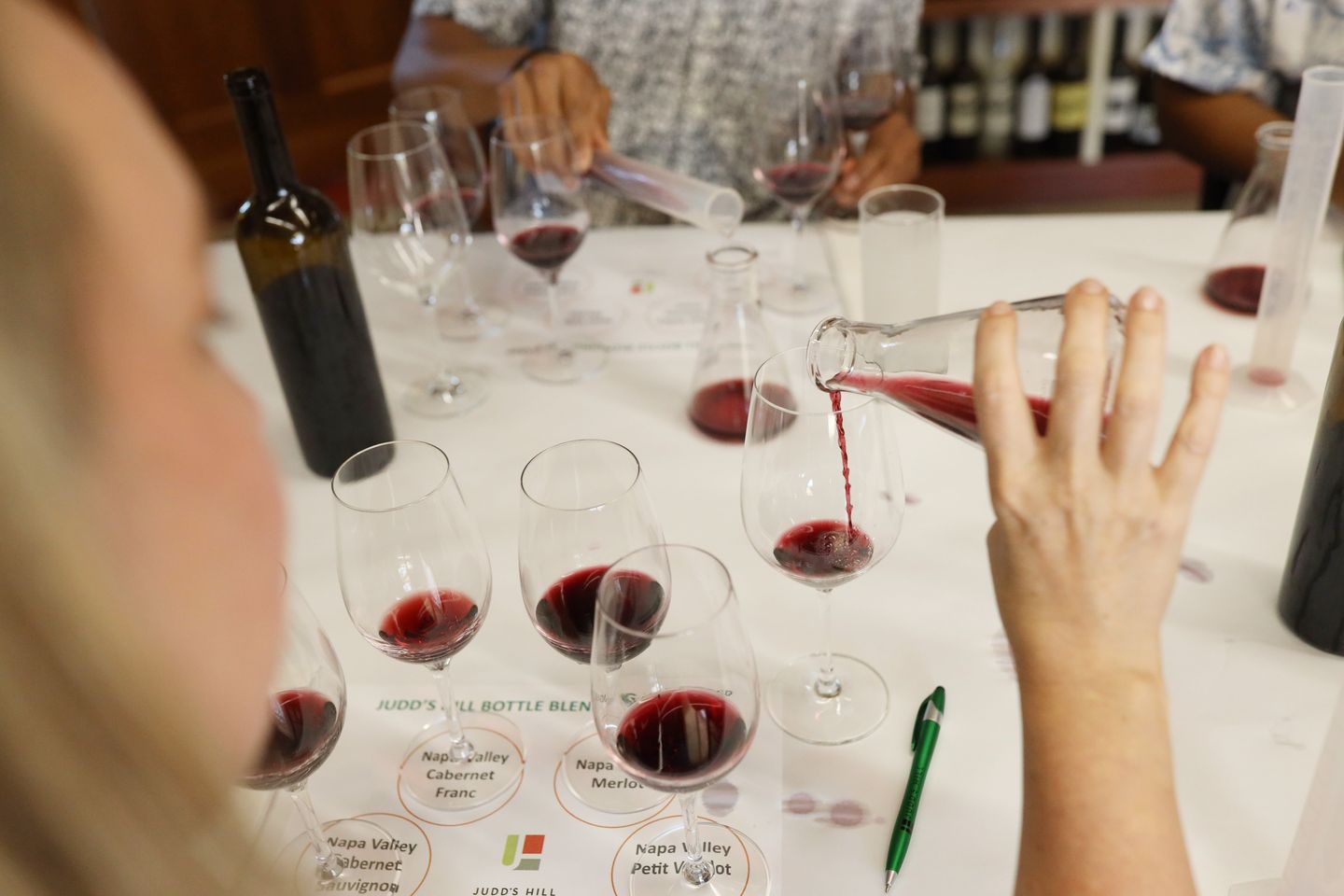 Wine being poured