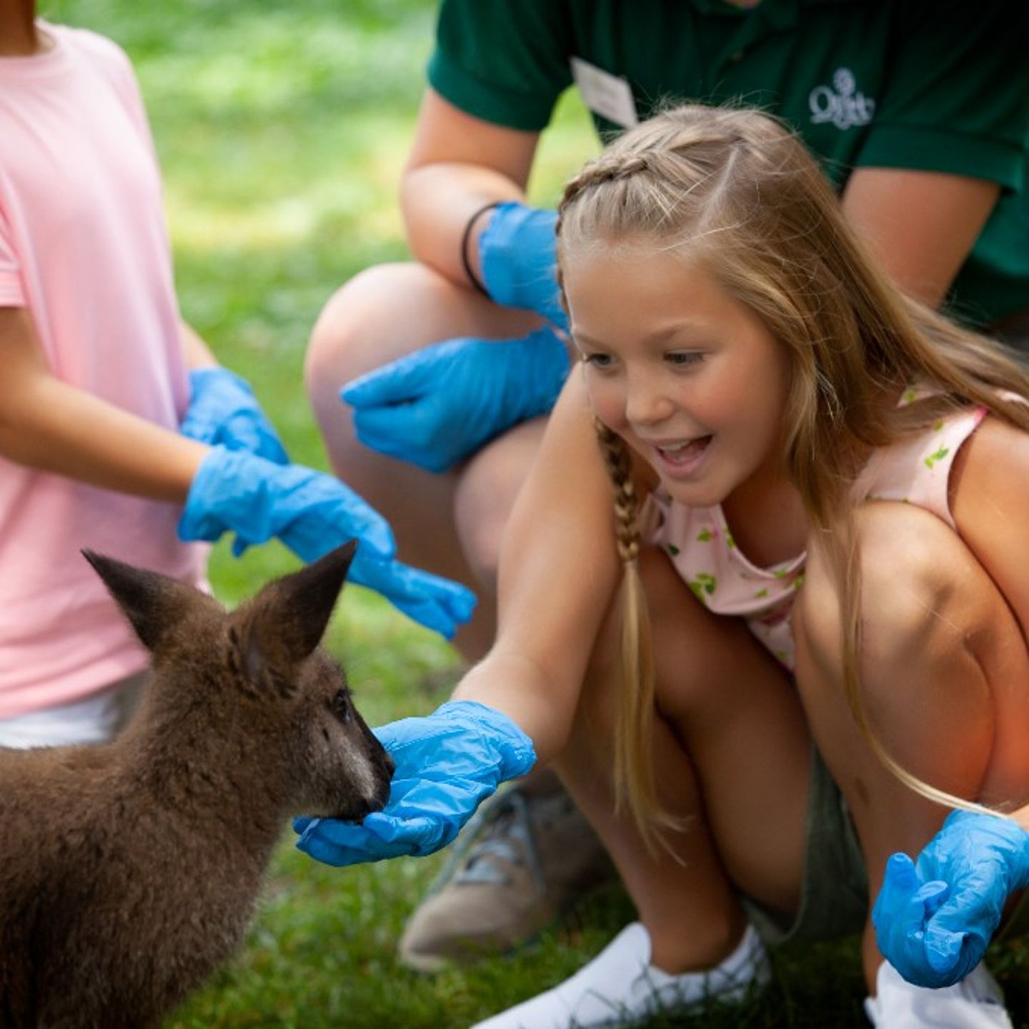 Girl with wallaby